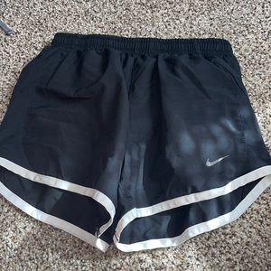 Black and white Nike shorts